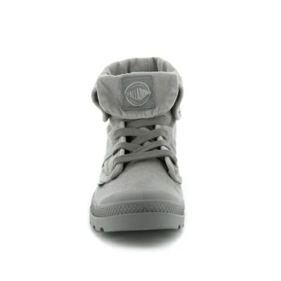 NEW Ladies Palladium Pallabrouse Grey Fold Up Combat Military Boots 11‎ - Picture 3 of 9